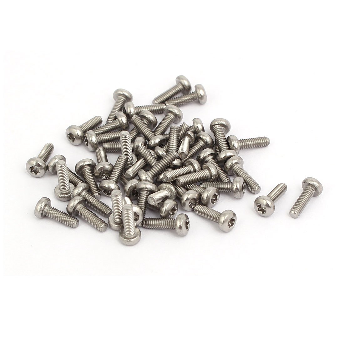 Sourcingmap M2.5x8mm 304 Stainless Steel Pan Head Torx Socket Cap Machine Screw 50pcs — image 1