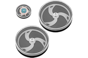 Tohhdov 2 Pcs Portable Watch Dials Storage Box, Compact Case with Soft Pads, Dustproof Watch Holder and Display Organizer, Du