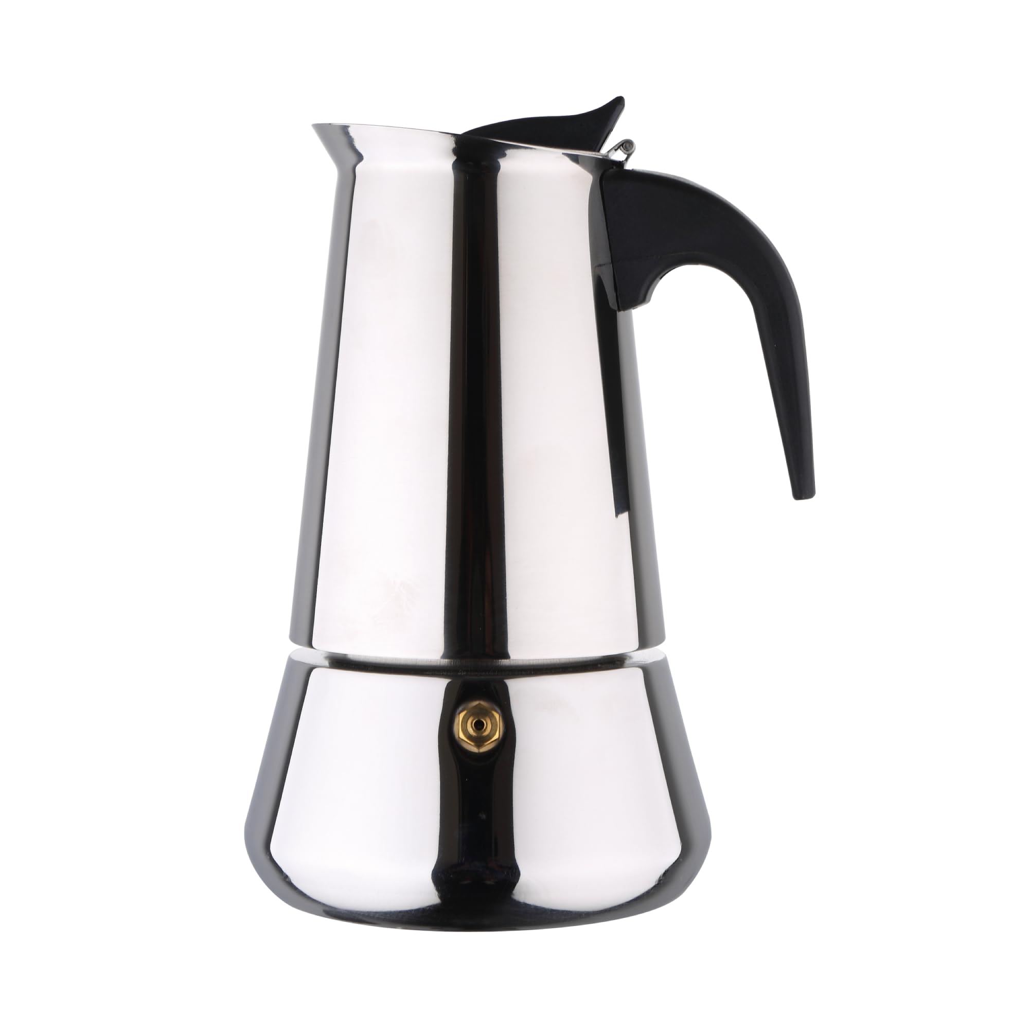 Bergner - Stainless Steel Coffee Maker - Barista Espresso Maker - Suitable for Induction - Serves 6 Cups