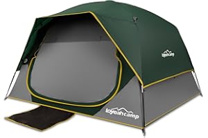 LOYEAHCAMP Tents 4 Person Camping Tent, Easy Setup Waterproof Family Tents for Camping, Portable Dome Tent for Outdoor Camping with Rainfly, Carry Bag