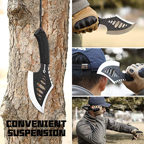 ANTARCTICA Throwing Axe,Tactical Axe with 10.2 in Full Tang Stainless Steel Design,Camping Survival Tomahawk Hatchets with Nylon Sheath for Recreation and Competition