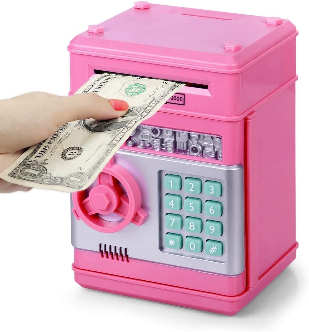 Thedttoy ATM Money Box for Kids Age 3-12