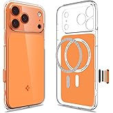 Spigen for iPhone 17 Pro Max Case, Ultra Hybrid T MagFit [Camera Control Button] [Compatible with Magsafe] - Glossy Orange