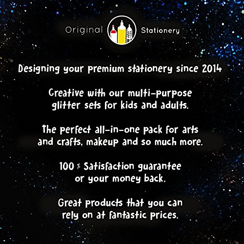 Glitter Body, Eyeshadow, Face and Nail Set. Holographic Cosmetic Glitter Sparkles for Makeup, Eyes, Hair, Slime, Festivals, Arts and Craft. Adult [Extra Fine Glitter Huge 10g pots] - Thumbnail 6