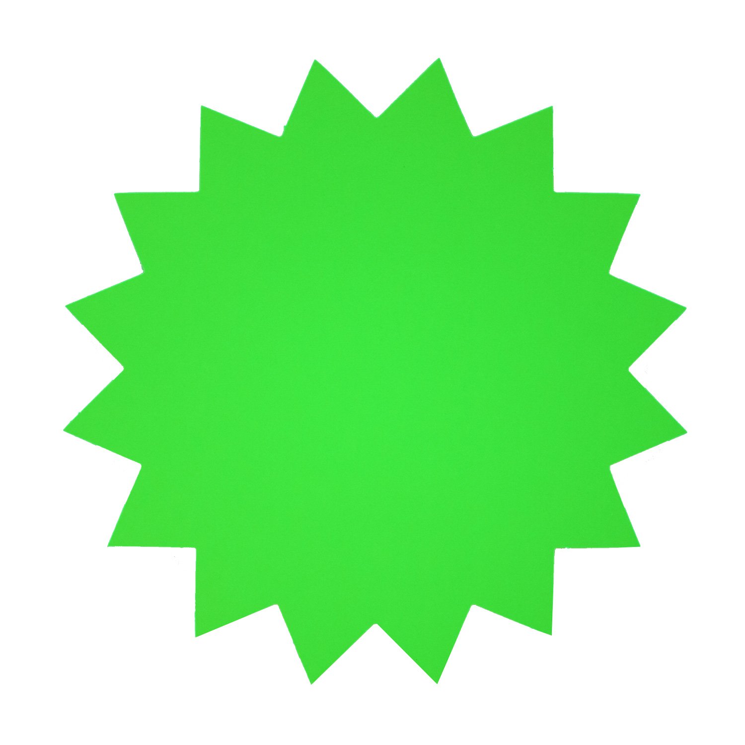 Folia 671 941 Advertising Symbol Star Approx. 18 cm Pack of 20 Light Green Double-Sided Cardboard — image 1