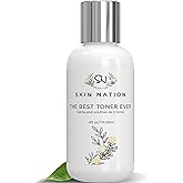Skin Nation Hydrating Gentle Rosewater Toner with Aloe Vera and Chamomile, Alcohol-Free and Paraben-Free, for Dry, Sensitive, Oily and Combination Skin, 4 fl oz