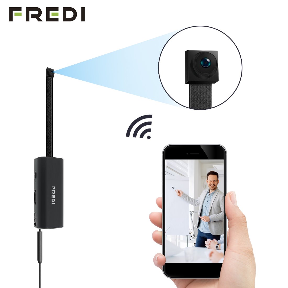 Hidden camera,FREDI Spy Camera 720P Wireless WiFi IP Cameras Home