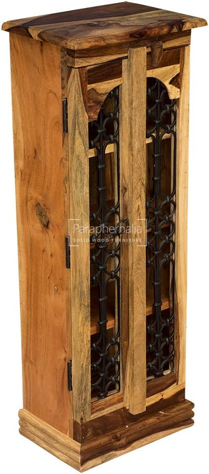 Jali Light Sheesham Cd Storage Rack Mini Bookcase Jali Doors Solid Sheesham Wood Amazon Co Uk Kitchen Home