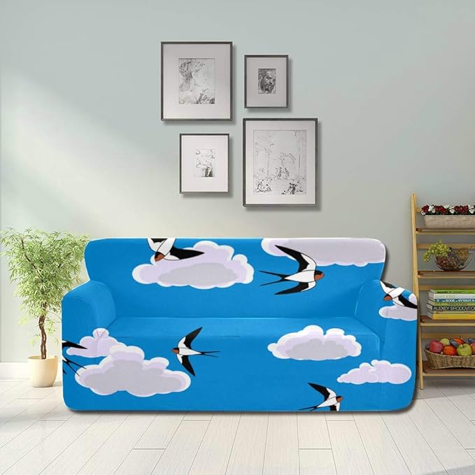 Danexwi Birds Flying Wing Beauty Foldable Sofa Cover Sofa Dust Cover