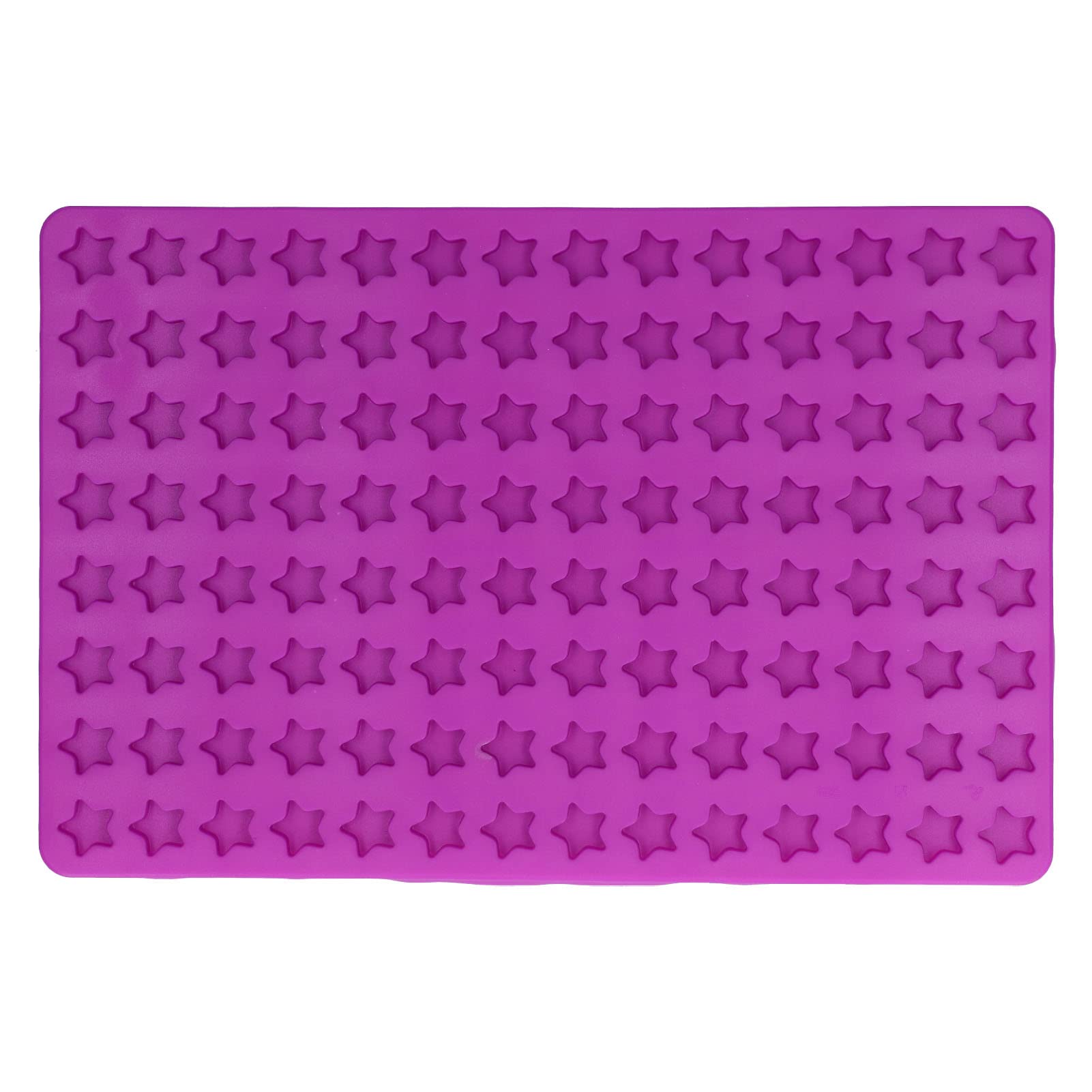 DIY Chocolate Baking Mold, 112 Holes Star Type Silicone Dog Treat Molds Easy to Use Cake Baking Moulds for DIY Cookie Snacks 0.7x0.7x0.2inch