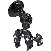 All-Metal Magnetic Phone Holder for Magsafe, Magnet Phone Mount with Super Clamp for Spin Bike/Microphone Stand/Cart/Railing/Handlebar/Dia 0.4-2" Rod, Compatible with iPhone 16 15 14 13 12 Series