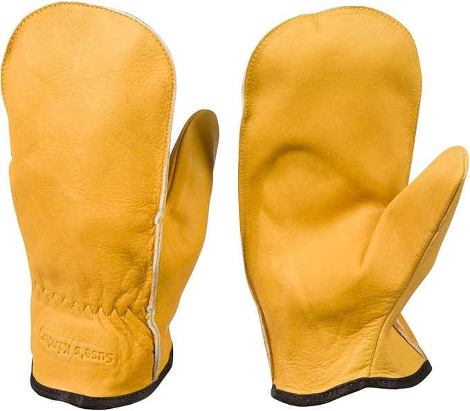 Chopper Mittens, Top Grain Cowhide, Unlined Pair of Mitts, (XXL Women