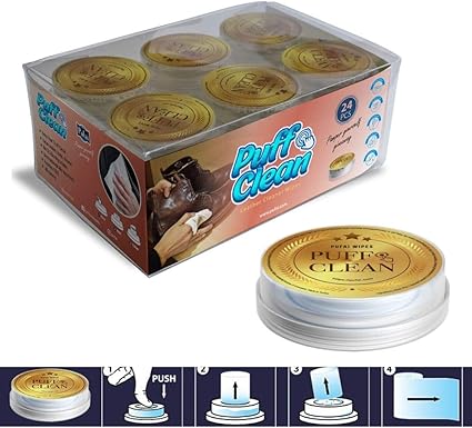 Pufai Puff Clean Toallitas de limpieza de cuero para limpiar ...