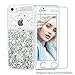 Maxdara Case for iPhone SE iPhone 5S iPhone 5 Glitter Case Liquid Floating Bling Sparkle Luxury Children Girls Gifts Pretty Fashion Creative Design Case for iPhone 5 5S SE (Silver)