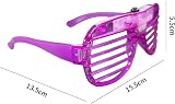 SZHFU 36 Pack Neon LED Glasses 6 Colors 3 Modes Shutter Party Lights view 3