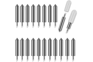 THANMAO 20 PCS Replacement Cutting Blades Compatible with Joy/Joy Xtra, Cut Vinyl Fabric Carbide Standard Blade Compatible with Joy/Joy Xtra Machine