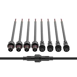 BTF-LIGHTING 3 Pin Electrical Connector 18AWG IP65