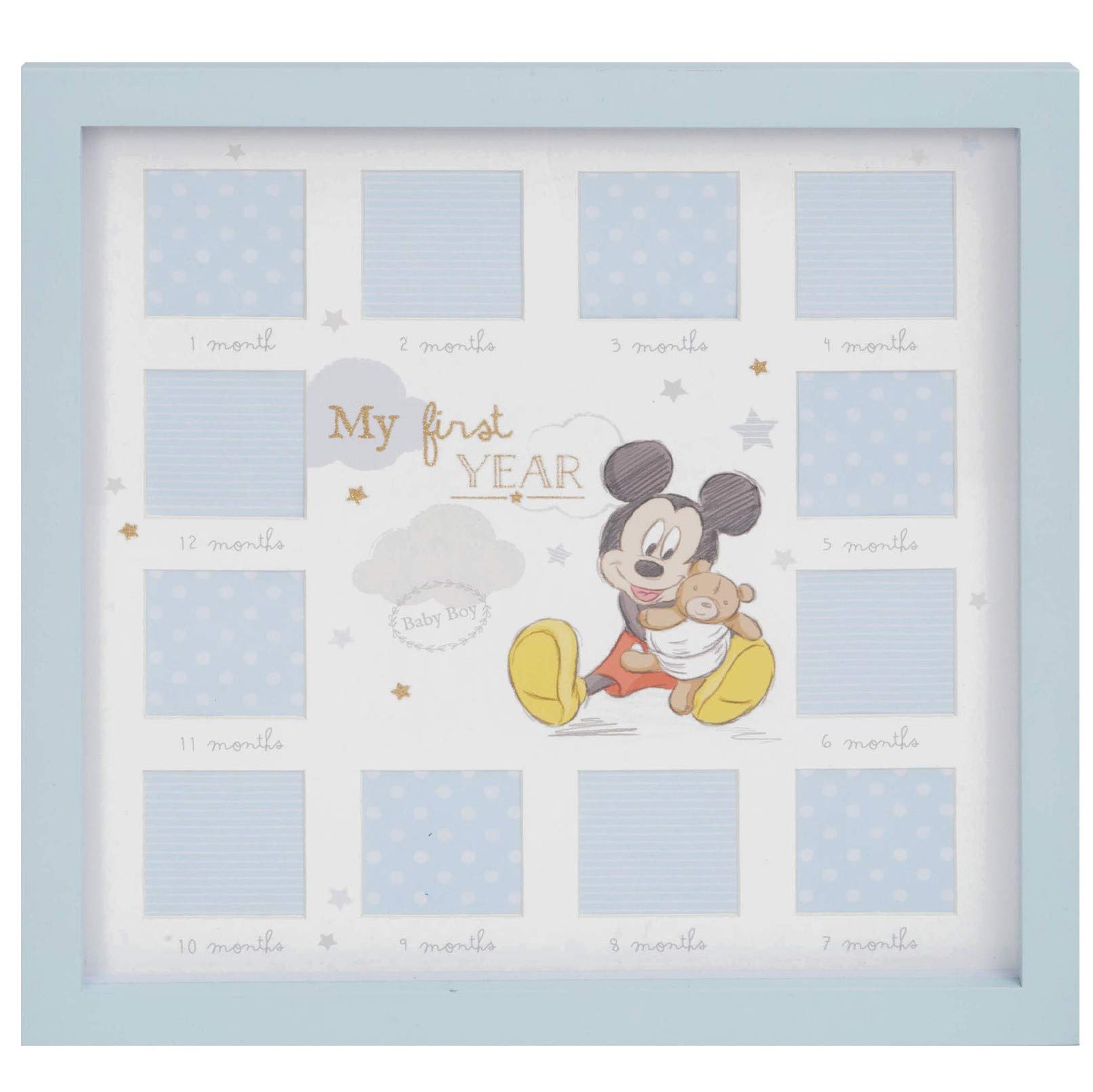 Disney Mickey Mouse Baby Boy First Year 12 Month Multi Photo Frame