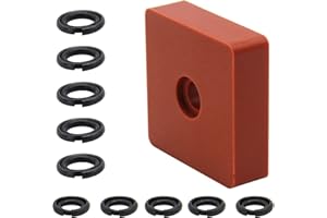 RURBRIN (5+5 Sets) 3/8" & 1/2" Impact Wrench Retainer Rings with O-ring, Fit For Electric/Pneumatic Wrench, Including Anvil Retaining Ring Install Tool