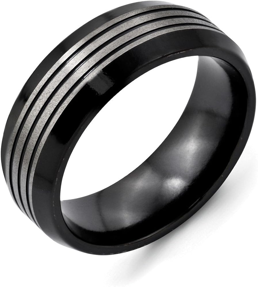 Wedding Bands Classic Bands Flat Bands w/Edge Titanium