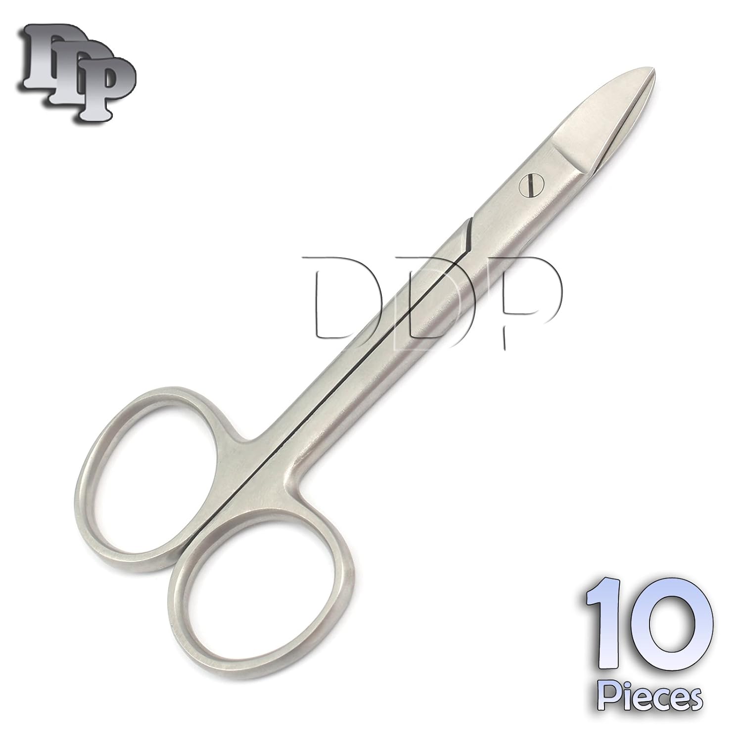 DDP 10 PCS Crown Scissors Straight Cutting END Dental