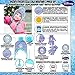 Disney Girls' Little Frozen Elsa Hat and Gloves Cold Weather Set, Purple/Blue, Age 4-7