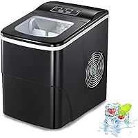 AGLUCKY Counter top Ice Maker Machine,Compact Automatic Ice Maker,9 Cubes Ready in 6-8 Minutes,Portable Ice Cube Maker…
