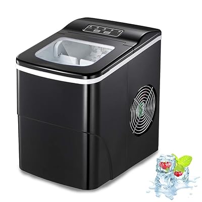 AGLUCKY Counter top Ice Maker Machine 26.5 pounds of ice per day