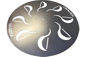 LAVALOCK FireDial Baffle Plate Heat Management System for Charcoal BBQ and Barbecue Smokers, UDS, WSM, Kettle (For 22 in. WSM)