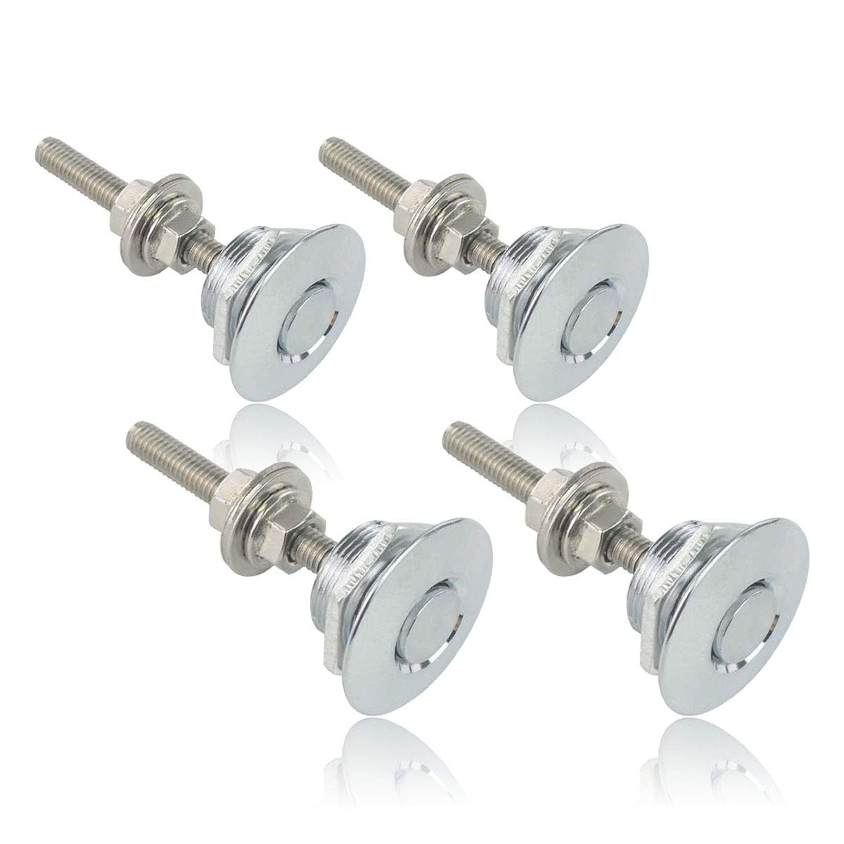 Buy Gangmu Tec Pack of 4 Universal Aluminum Vehicle Hood Pins License