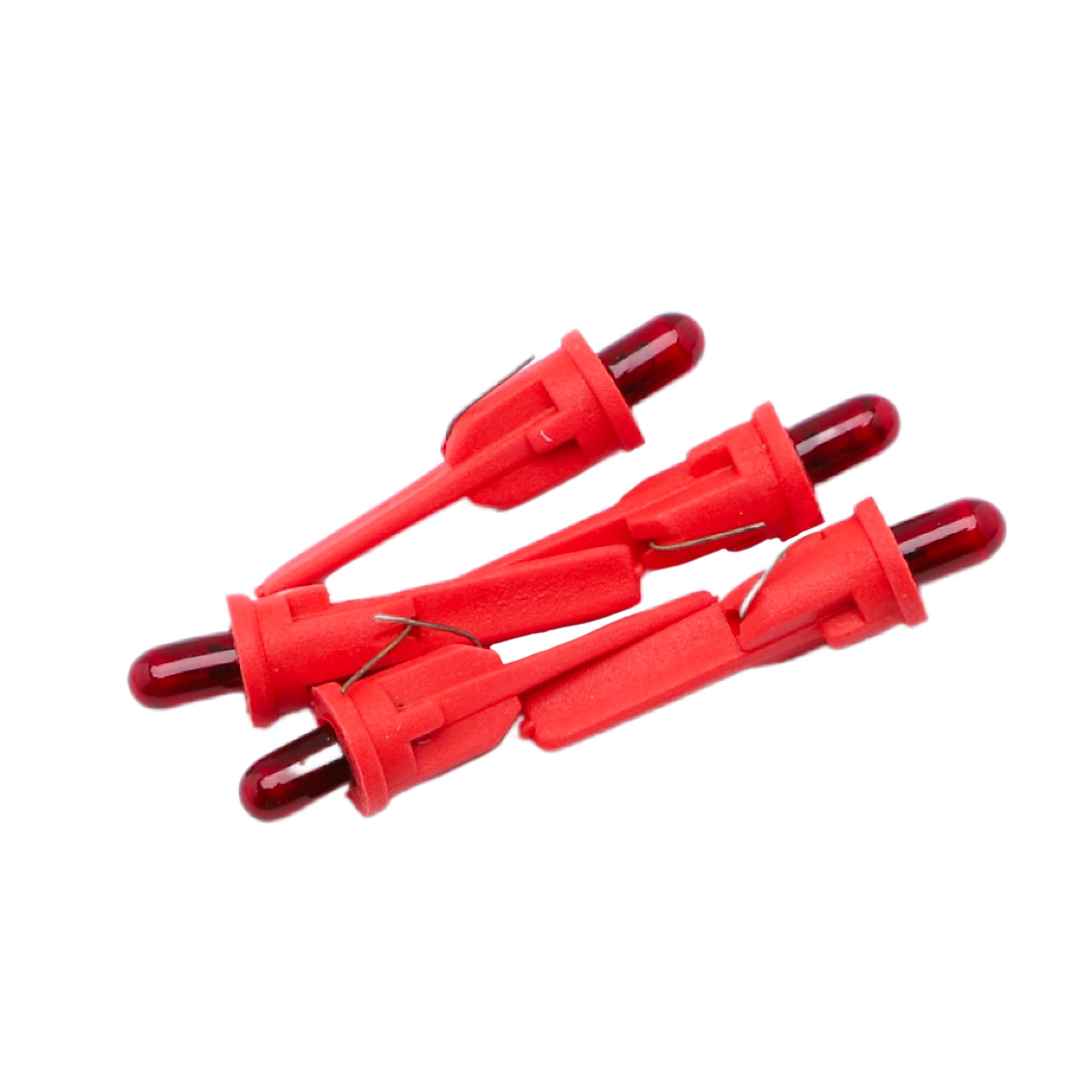 Christmas Concepts® Pack of 5 Red Push in Spare Bulbs - 7V 0.49W 0.07A - Replacement Bulbs for Micro Lights, S68-CC