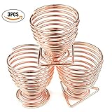 3 PCS Beauty Makeup Sponge Blender Holder Drying Rack Stand,Makeup Sponges Stand, Powder Puff Sponge Support Display Stand, Makeup Organizer Round Triangle Square Styles, Rose Gold
