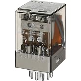 FINDER 60.13.8.120.0040 10 AMP, 120 VAC Coil, 3PDT, Agni Contact, General Purpose Relay, Lockable Test Button