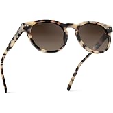 WearMe Pro Tate Women's Polarized Sunglasses, Retro Round Frame, UV400 | Shatter-Resistant Lenses, Timeless Design, Effortless Charm For All-Day Wear, Includes Microfiber Pouch for Cleaning/Storage