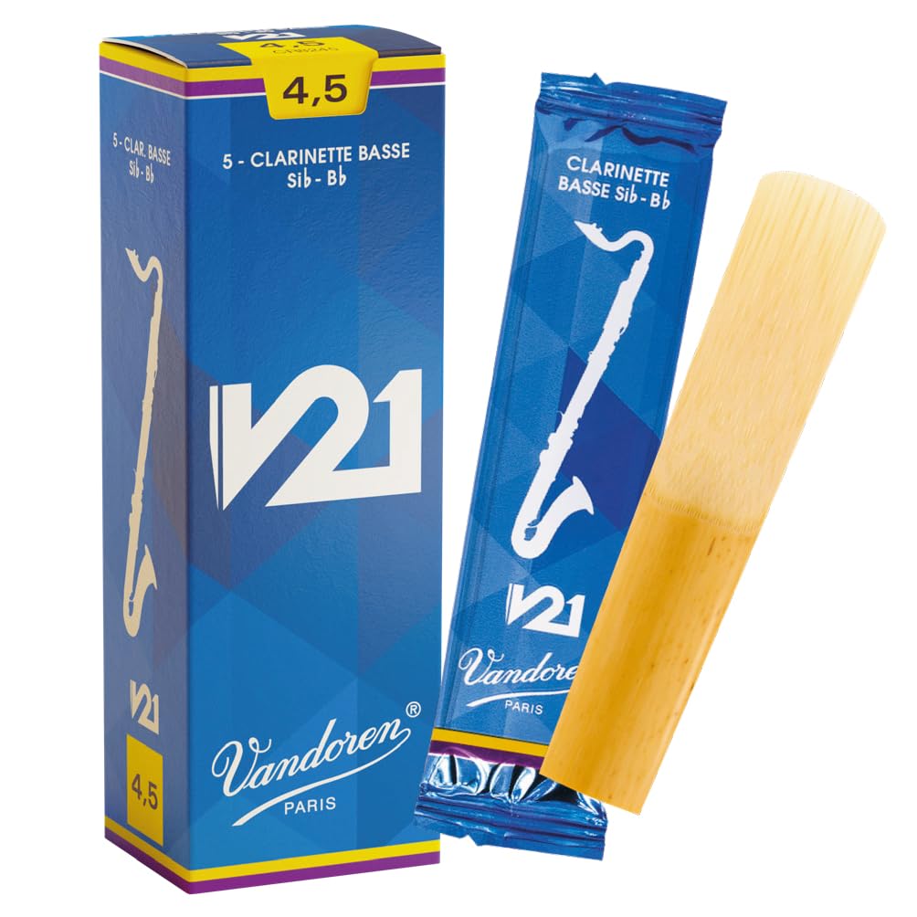 Vandoren V21 Bass clarinet reeds, box of 5 - Strength 4,5
