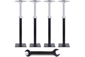 ZEJOOT Adjustable House Floor Jacks, 4 PCS Post Floor Joist Jacks for Leveling, 11" - 16.5" Height Adjust Range, Telescoping Screw Jacks for Temporary Support - 11000 lbs Max Load Capacity (Each)