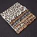 CHZIMADE A4 Size Leopard Printed Fabric Faux DIY Sheet Canvas Back Great for Hair Bows Making Craft (6pcs-Z)