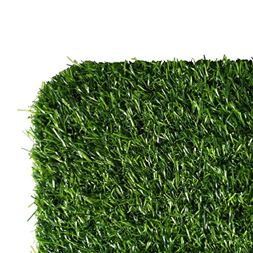 32”X20” Heavy Duty Green Artificial Grass Turf Carpet Rug Welcome Door Mat Synthetic Lawn Turf Carpet for Entrance Way & Porch, Outdoors and Indoors - Thumbnail 2