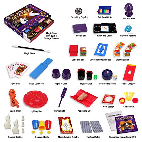 Jumbo Magic Tricks Set for Kids. Perform Hundreds Today's Most Exciting Tricks. Magic Kit with Instructional DVD