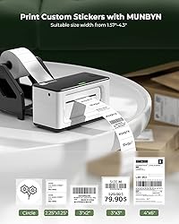 MUNBYN Shipping Label Printer RealWriter 941, 4x6