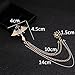 Custom Men'S Suits Korean Angel Wings Brooch Pin Chain Tassel Igan Shirt Collar Collar Pin Brooch Lapel