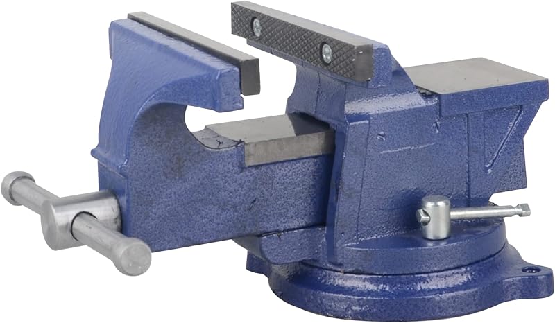 DAYUAN 4 Inch Bench Vise 360° Swivel Anvil Base Heavy Duty Table Clamp