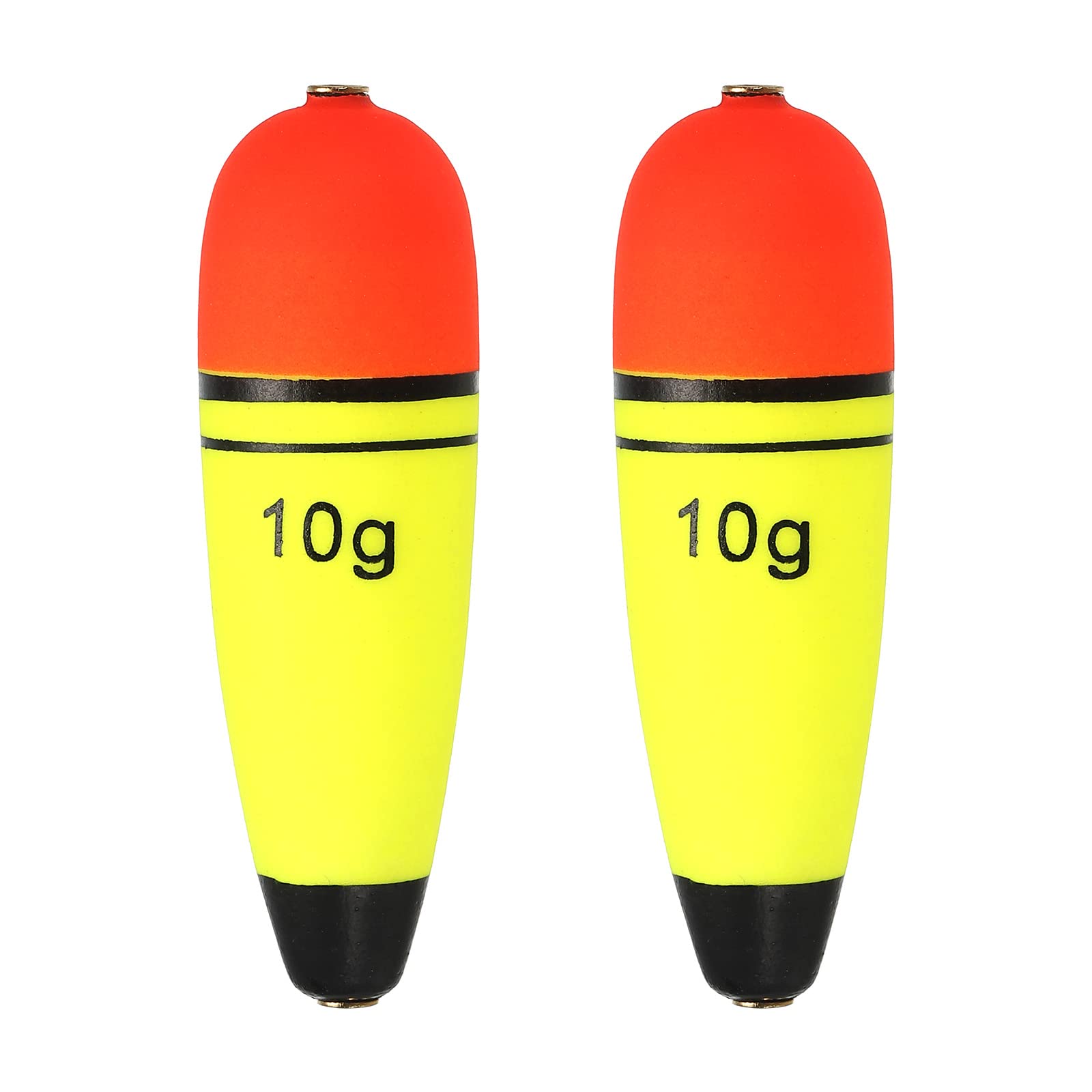 PATIKIL 0.35oz Fishing Slip Bobbers, 2 Pack EVA Fishing Float for Sea Fishing Freshwater, Yellow