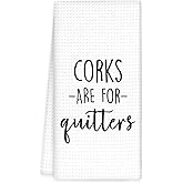 OINDADE Funny Bar Kitchen Towels, Gifts for Wine Lovers Hand Towels, Funny Tea Towel Dish Towel for Kitchen HomeBar Decorative, Fun Wine Lovers Bar Cart Decor, 16x24In