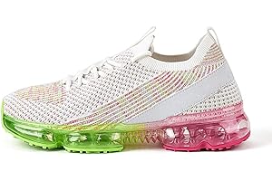 LUCKY STEP Women Air Cushion Fashion Sneakers Breathable Casual Comfortable Lightweight Walking Shoes