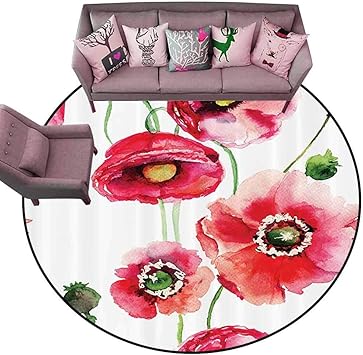 Tapete decorativo para el hogar con diseño de flores de acuarela