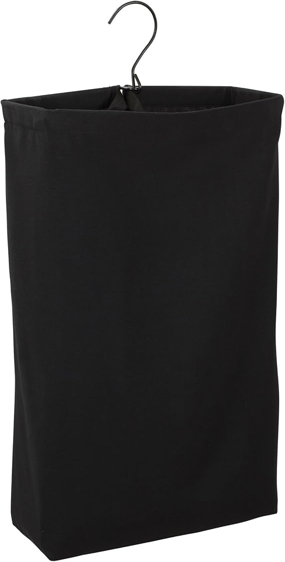 Household Essentials 1491 Hanging Cotton Canvas Laundry Hamper Bag