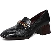 Tory Burch Women's Perrine Heel Loafers, Perfect Black, 10 Medium US