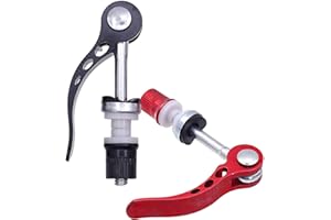 JGYXQYD 2 Pack Bike Alloy Seat Post Quick Release Pin Bike Seat Clamp Pipe Clamp Locking Screws for Mountain Bike and Road Bi