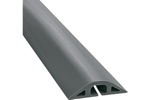 Electriduct D-2 Rubber Duct Cord Cover - 36 Inch (3 Feet) Gray Floor Cable Protector